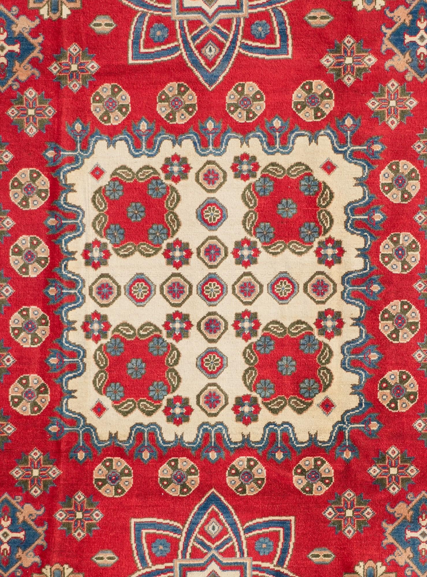 7' 2 x 10' 4 Hand Knotted Kazak Rug