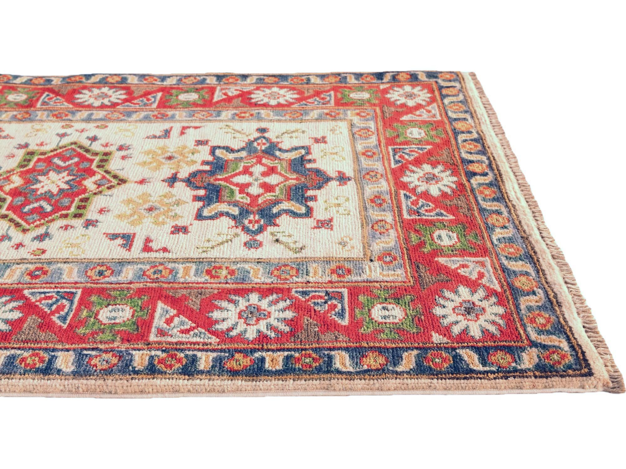 2' 9 x 4' 3 Hand Knotted Kazak Rug