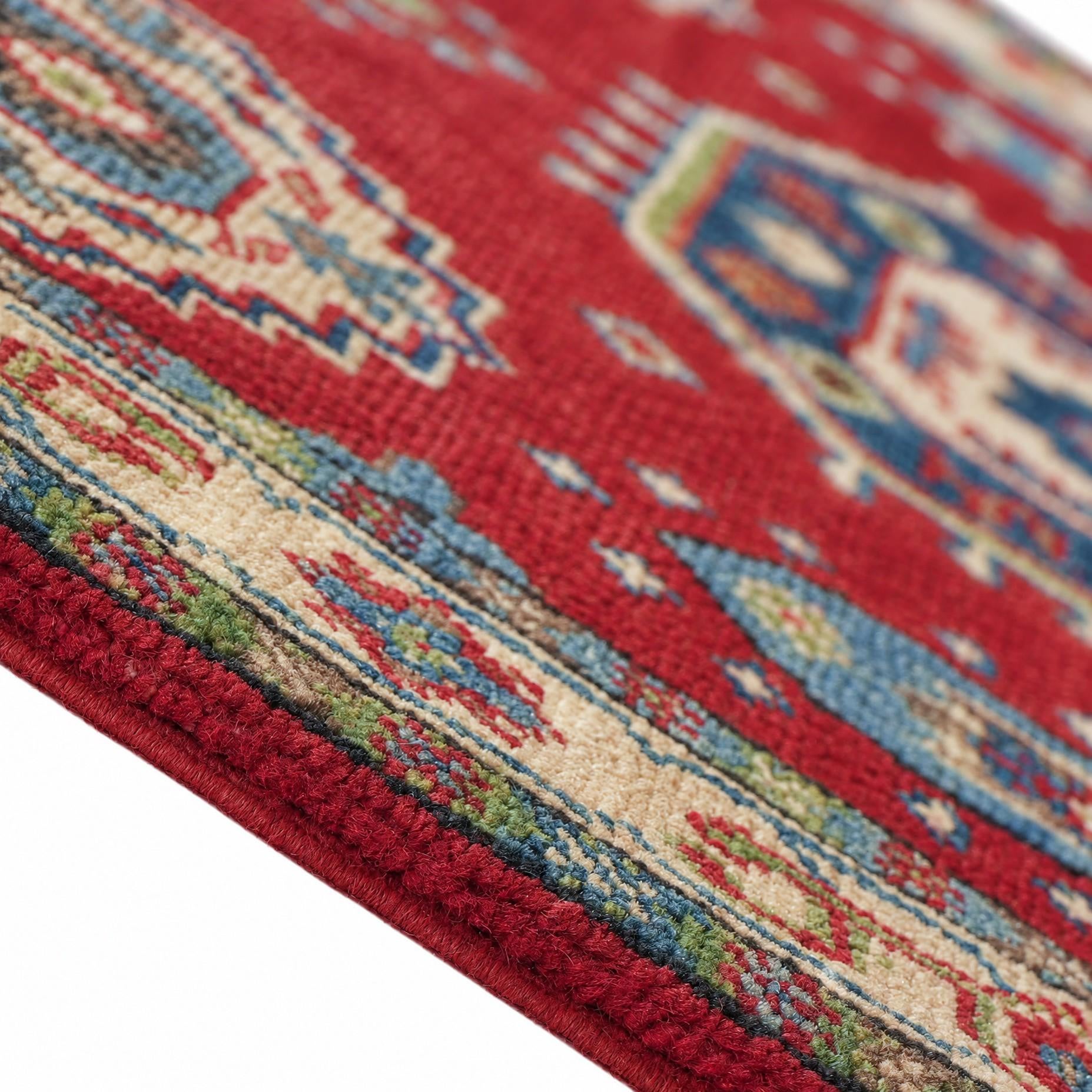 Detail image 8 of 12: 2' 9 x 4' Hand Knotted Kazak Rug