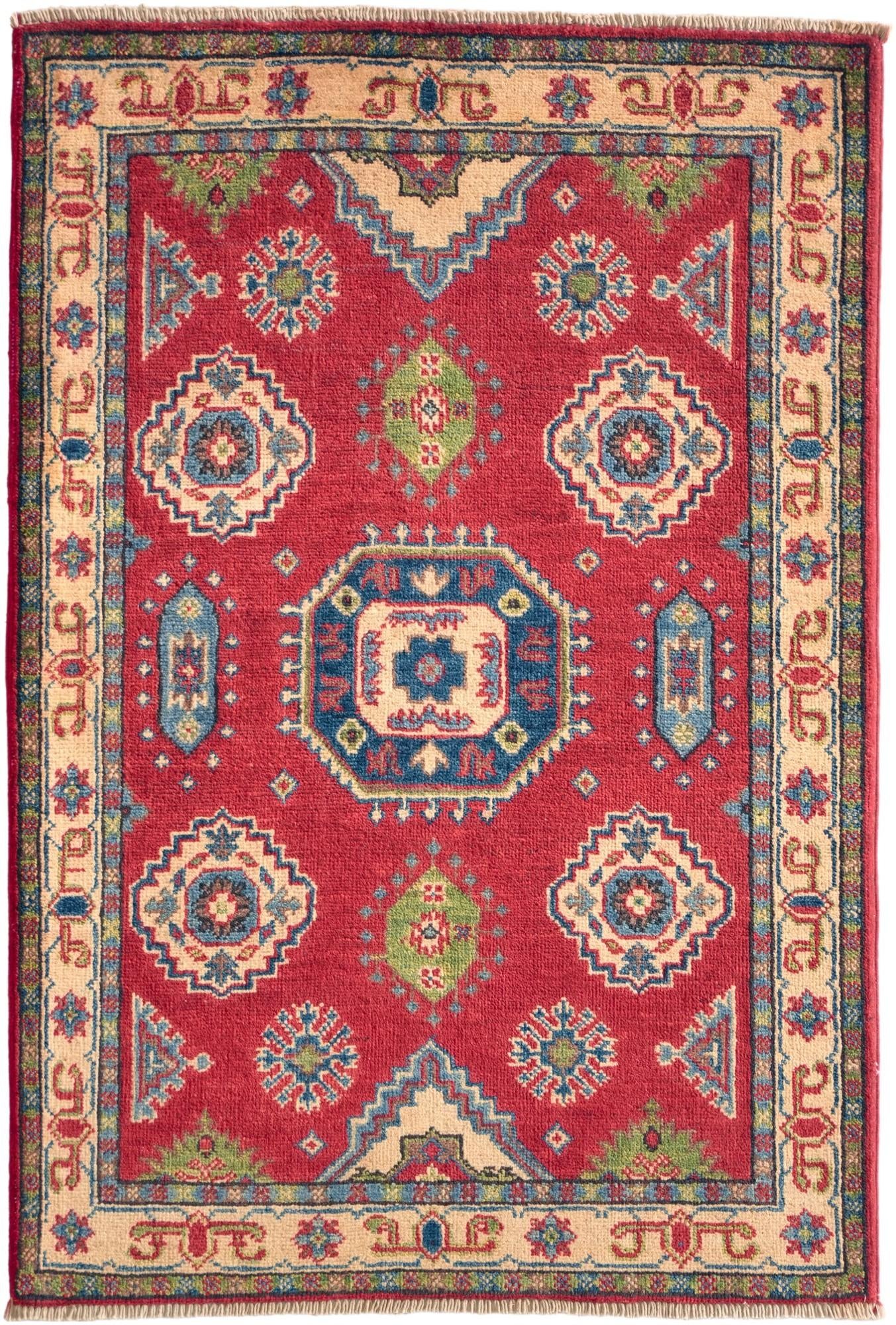 2' 9 x 4' Hand Knotted Kazak Rug