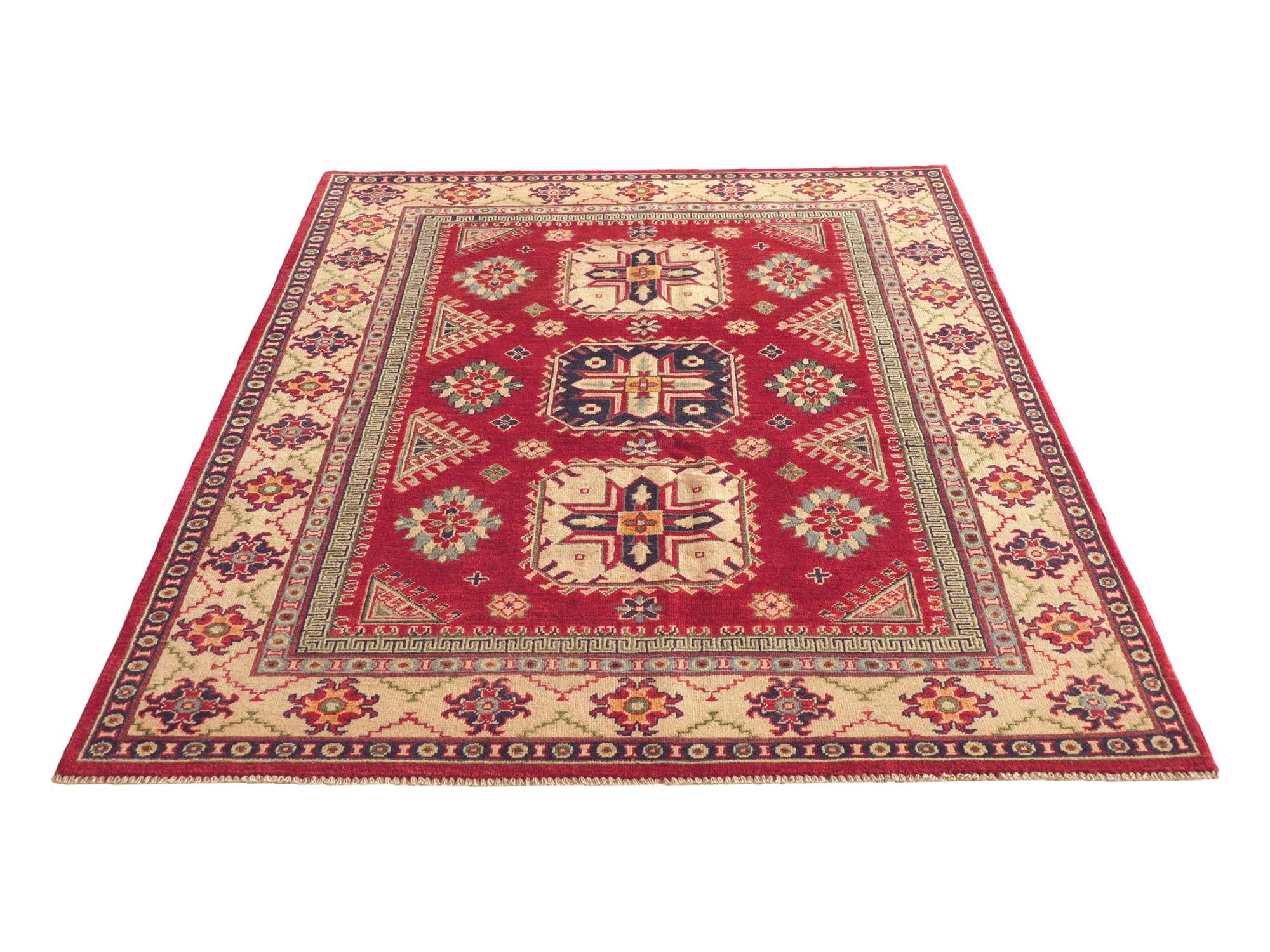 Detail image 5 of 10: 4' 11 x 6' 11 Hand Knotted Kazak Rug