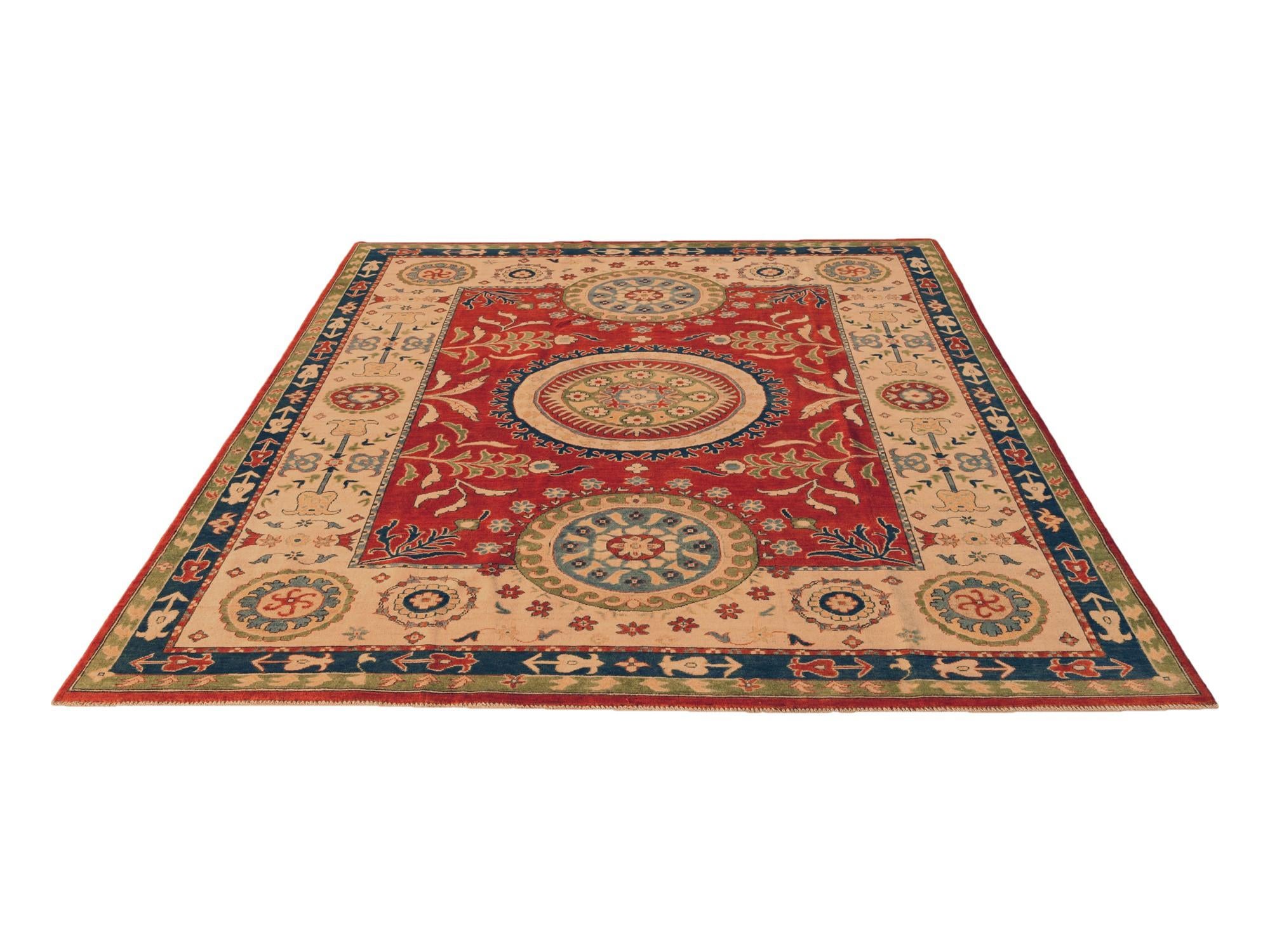 245cm x 300cm Hand Knotted Kazak Rug