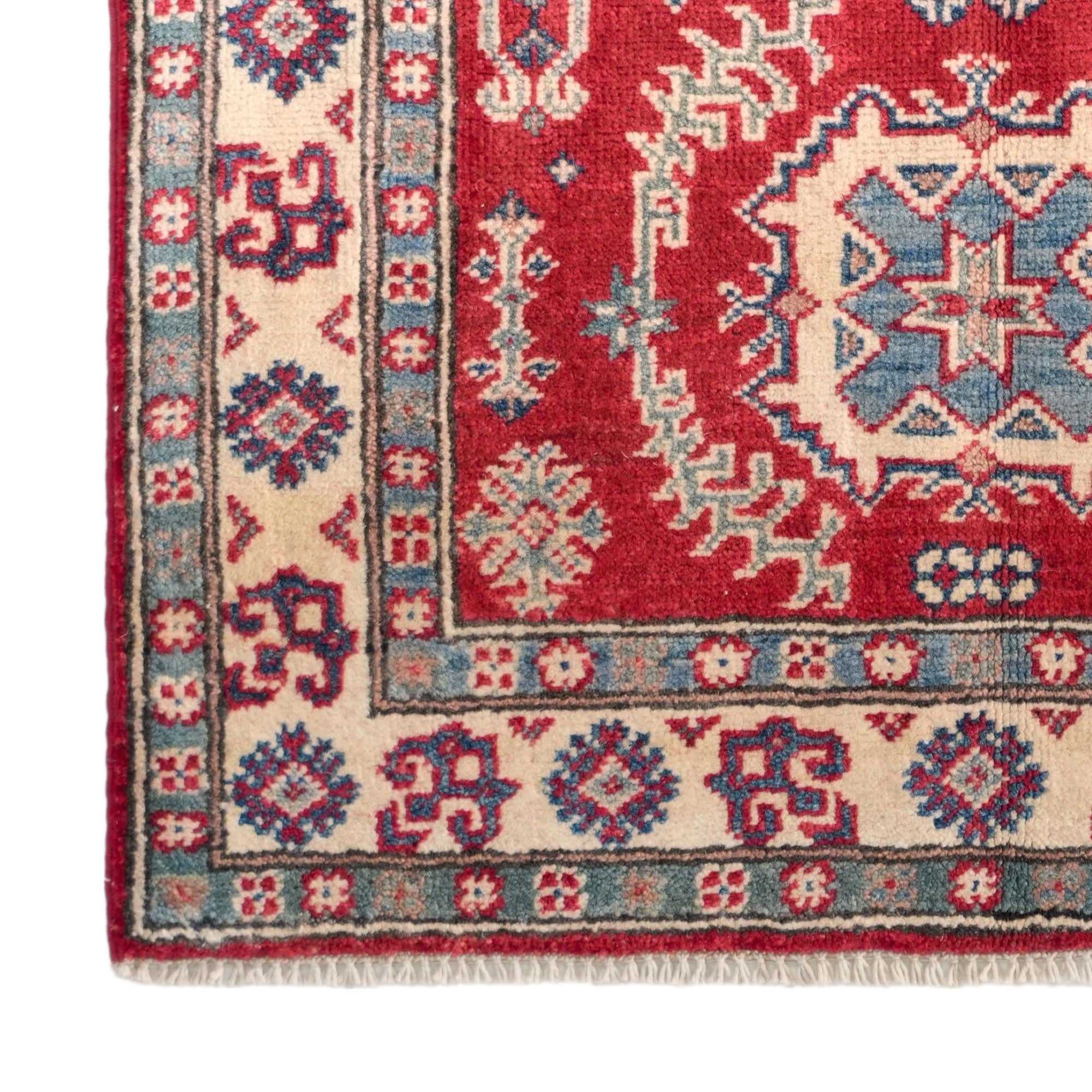 2' 7 x 3' 11 Hand Knotted Kazak Rug
