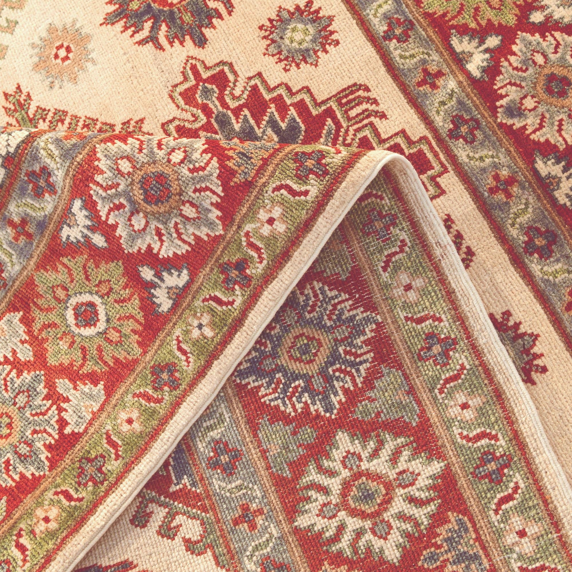 5' x 6' 7 Hand Knotted Kazak Rug
