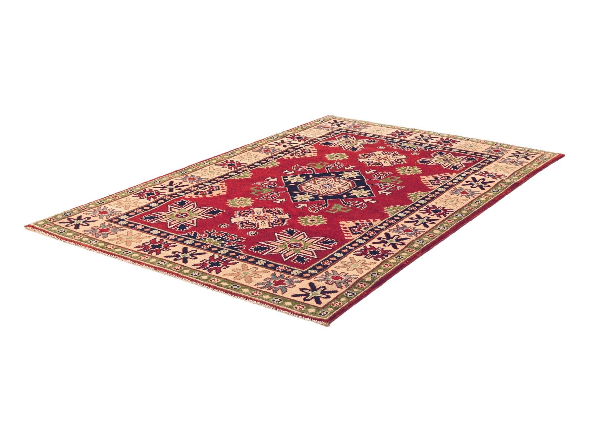 4' 1 x 6' 5 Hand Knotted Kazak Rug