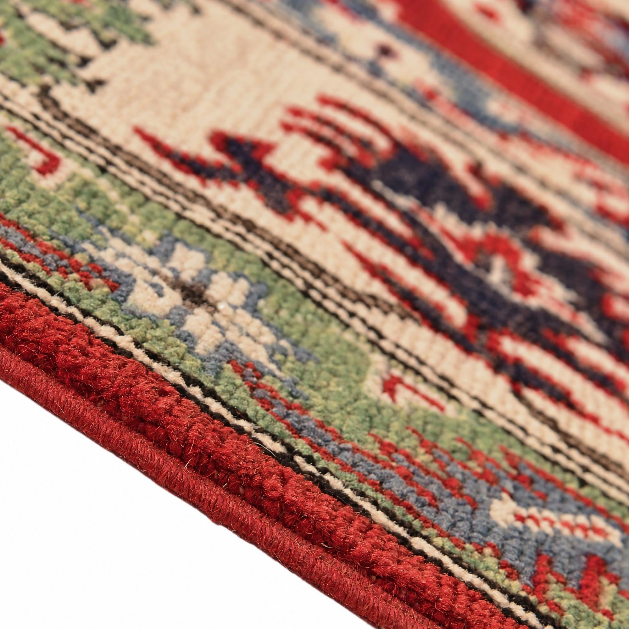 6' 7 x 9' 9 Hand Knotted Kazak Rug