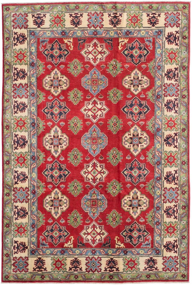 Detail image of 200cm x 300cm anudado a mano Kazak Alfombra