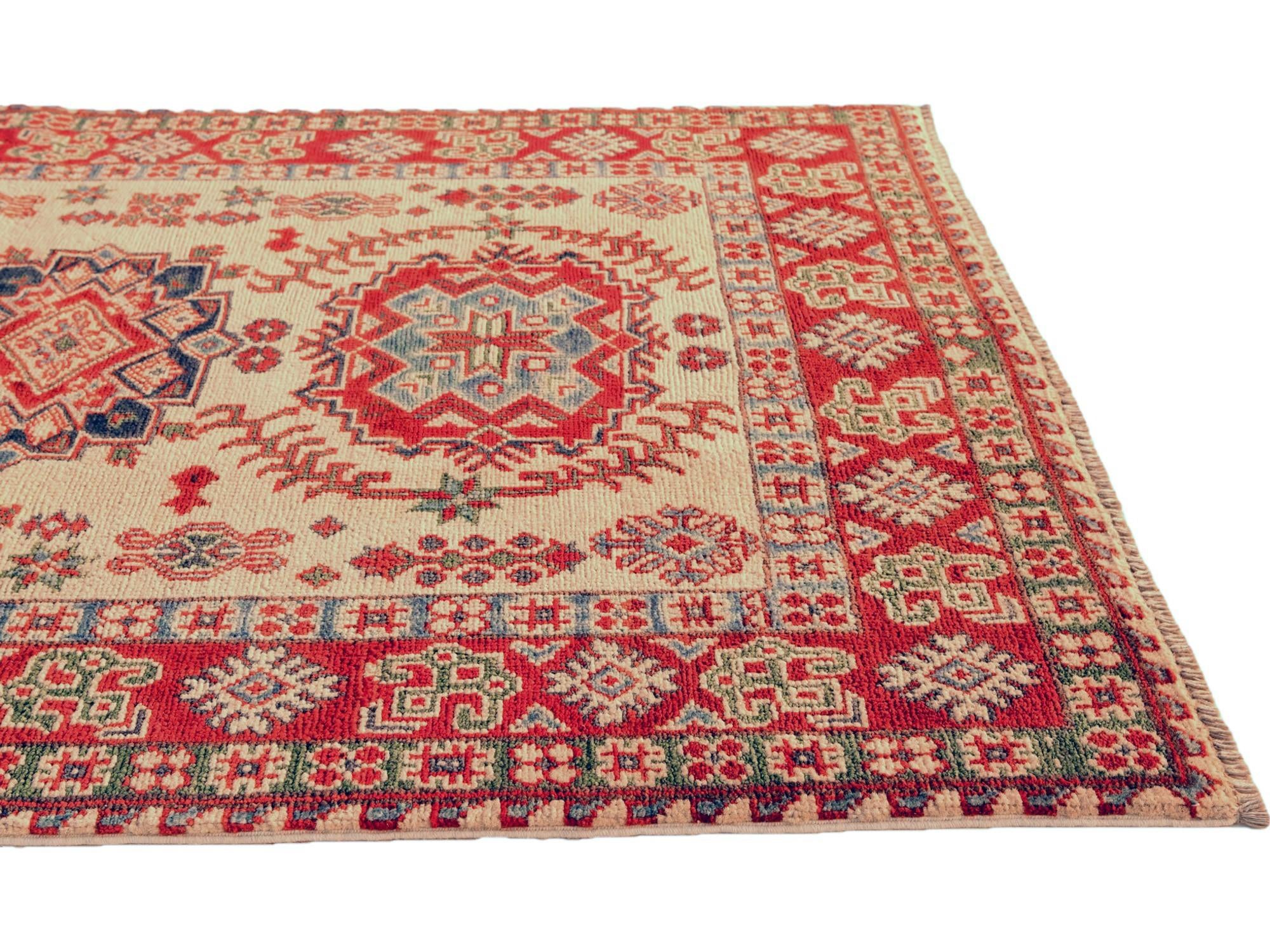 3' 4 x 5' 1 Hand Knotted Kazak Rug