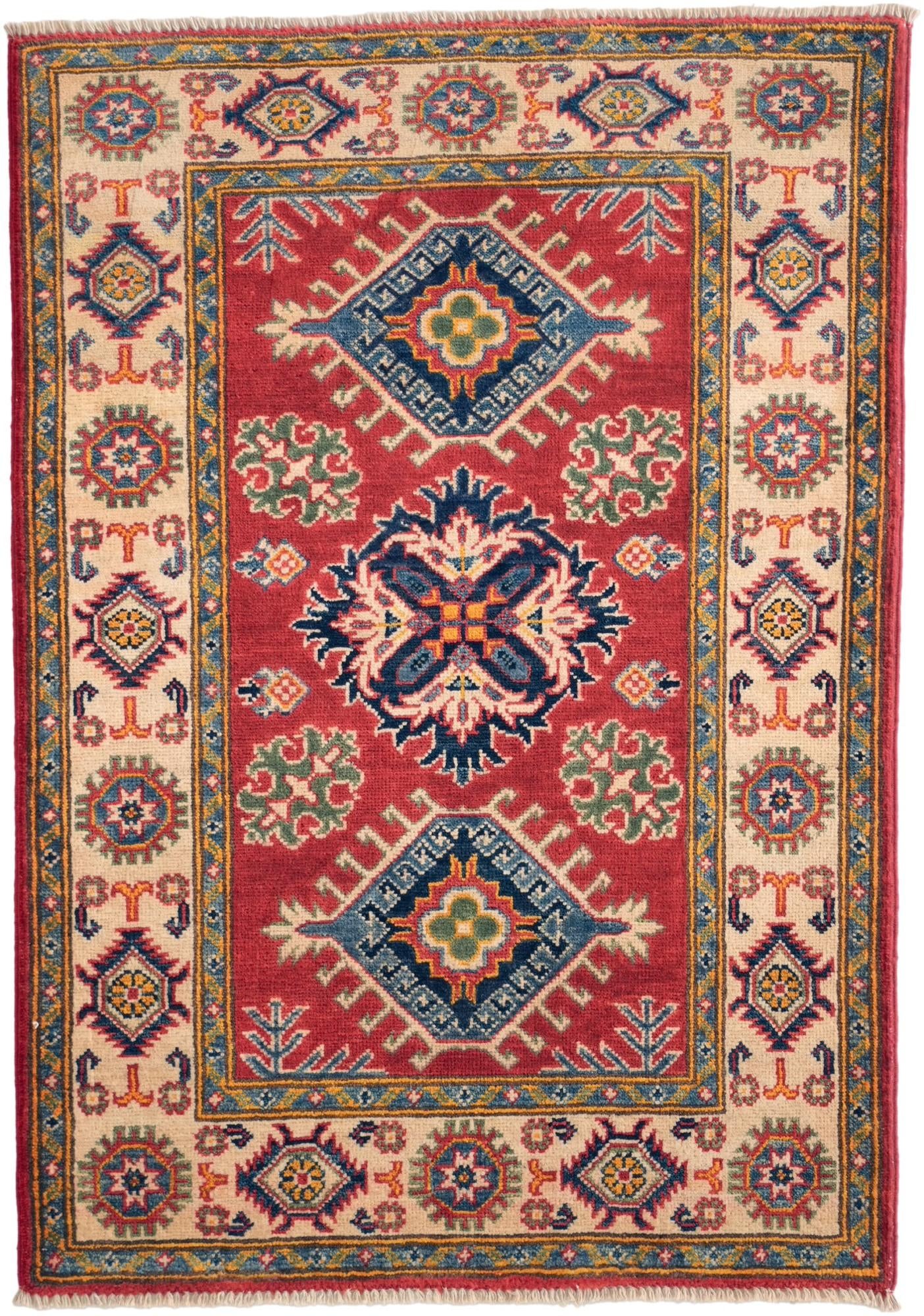 2' 8 x 3' 10 Hand Knotted Kazak Rug