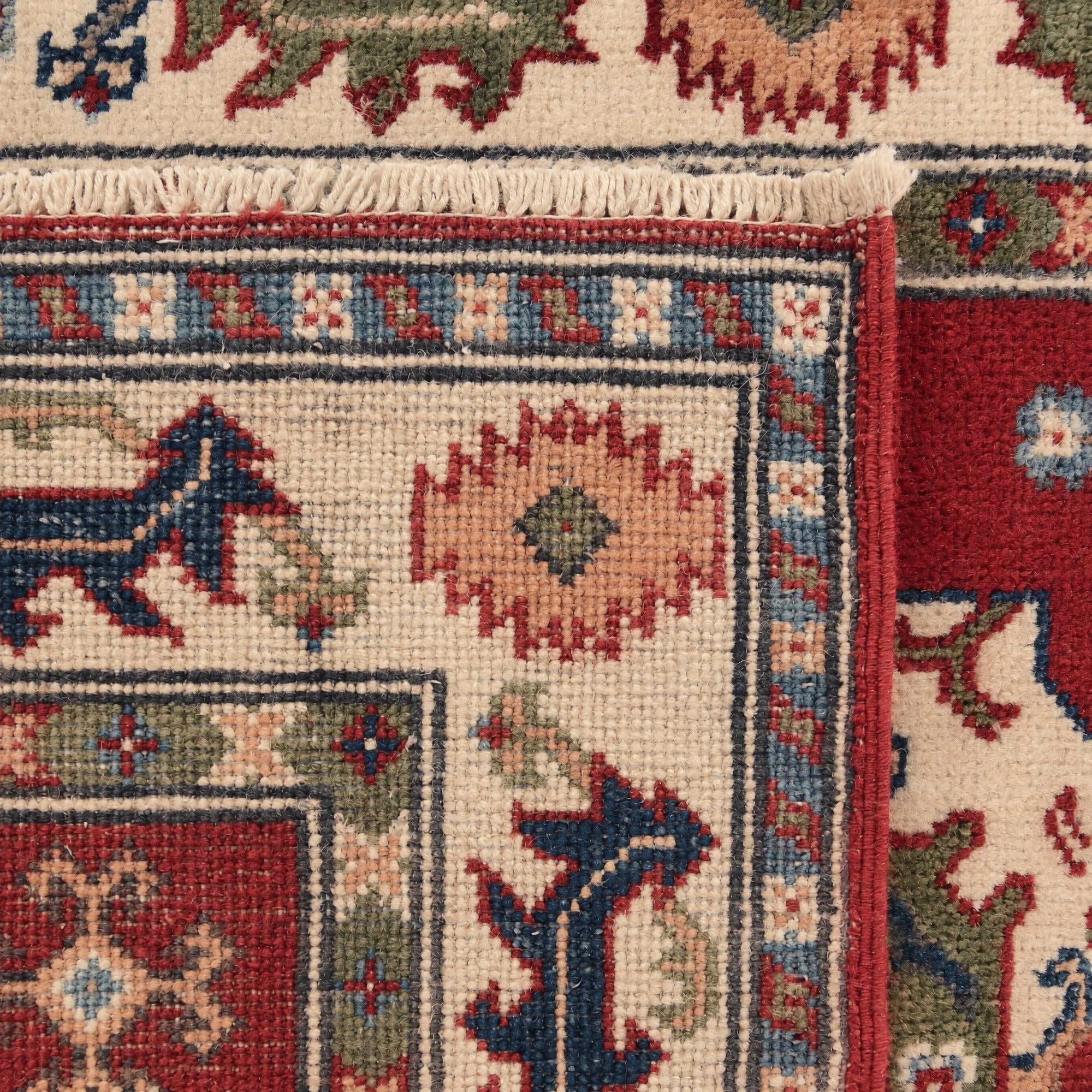 80cm x 125cm Handgeknüpft Kazak Teppich