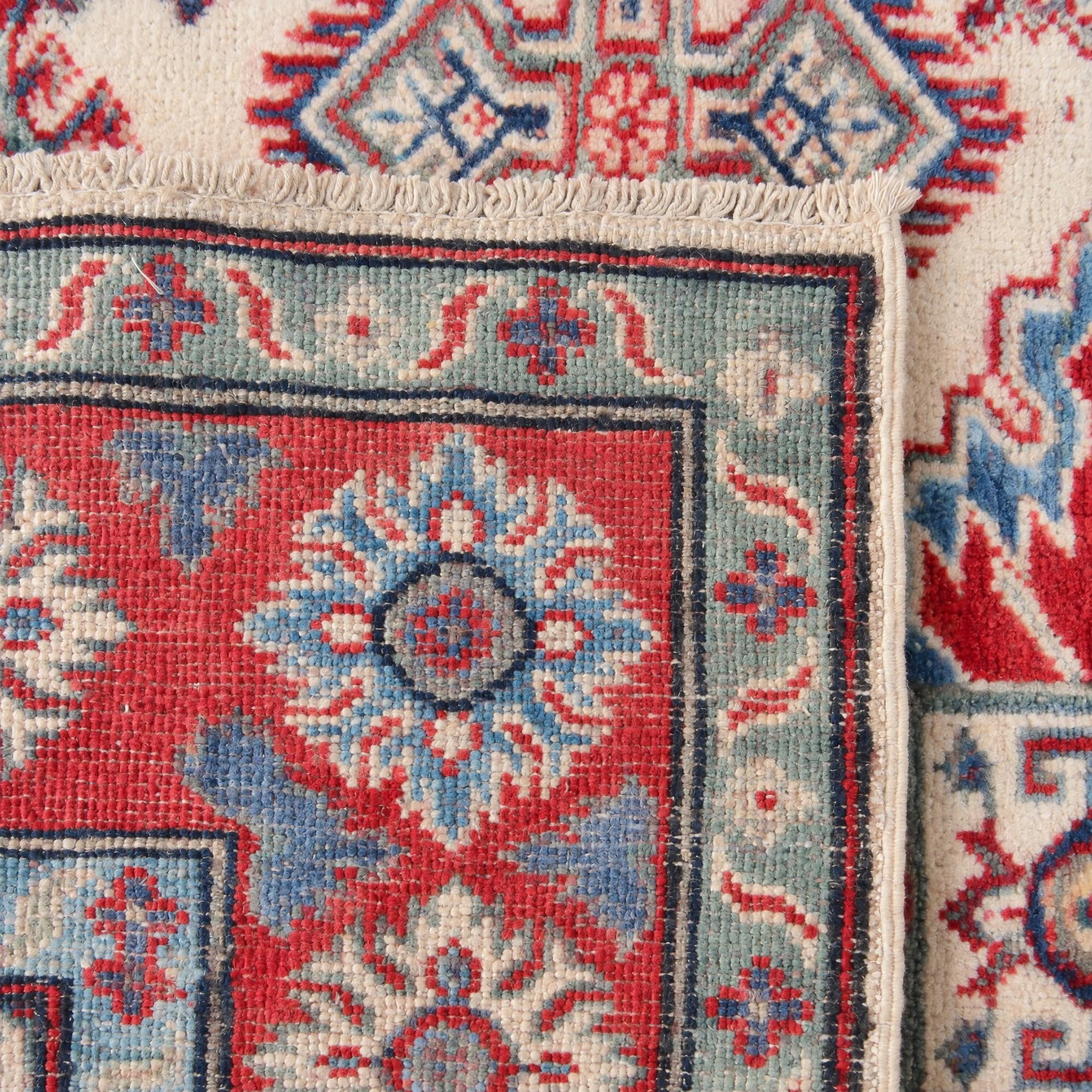 4' 8 x 7' Hand Knotted Kazak Rug