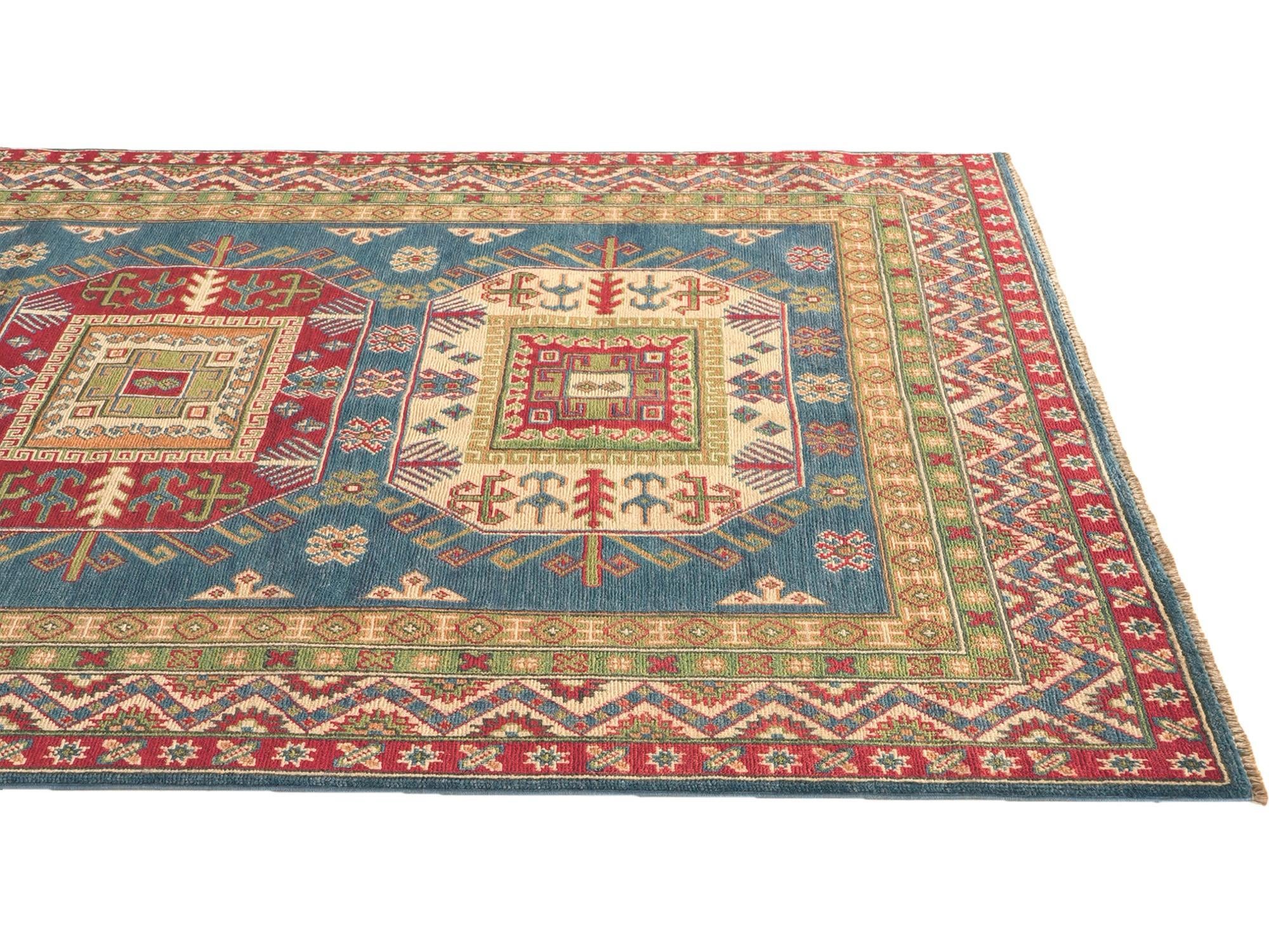Detail image 6 of 12: 5' x 7' 1 Hand Knotted Kazak Rug