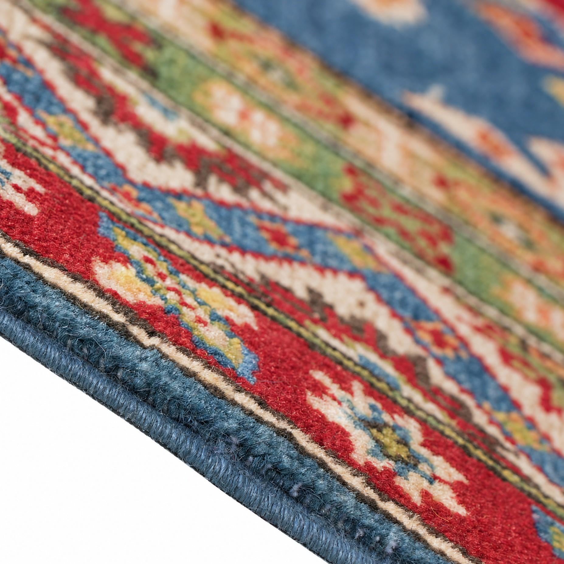 Detail image 8 of 12: 5' x 7' 1 Hand Knotted Kazak Rug