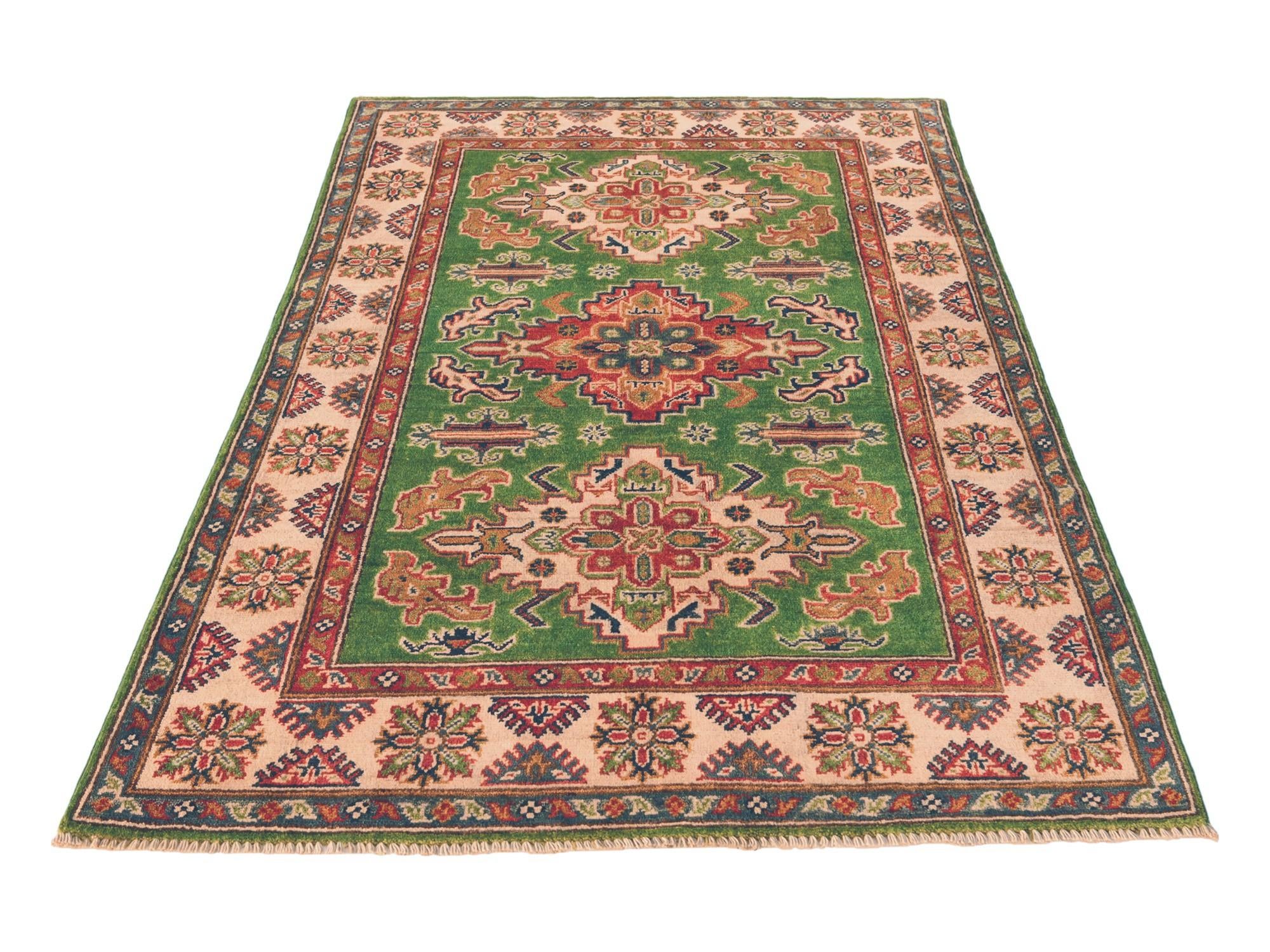 3' 11 x 6' 2 Hand Knotted Kazak Rug