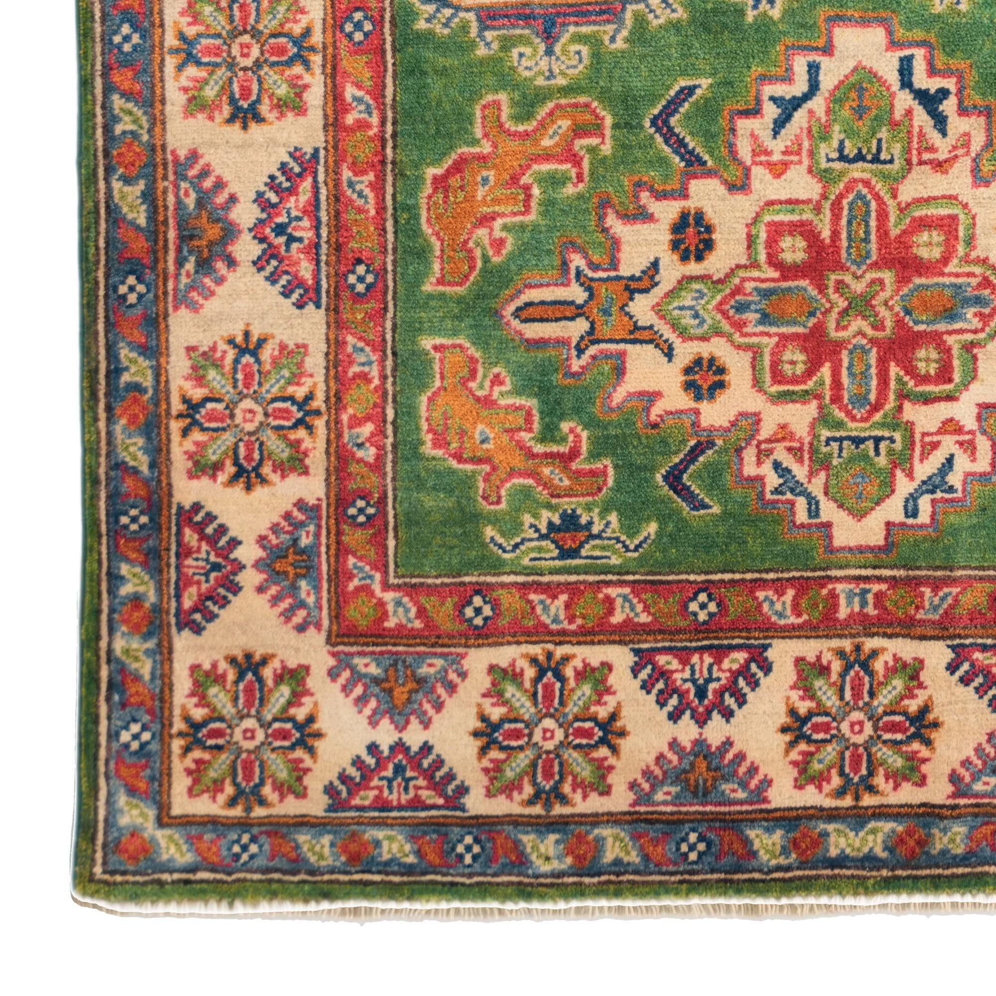 3' 11 x 6' 2 Hand Knotted Kazak Rug