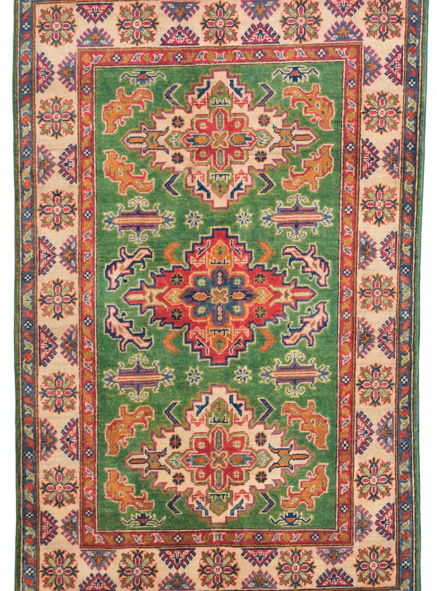 3' 11 x 6' 2 Hand Knotted Kazak Rug