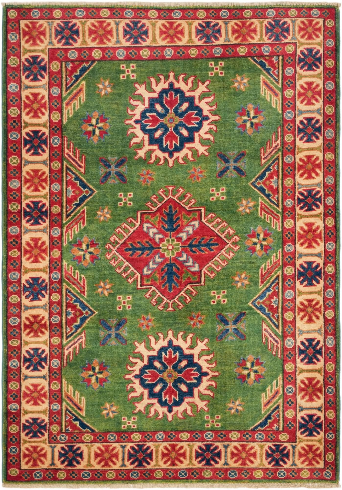 3' 6 x 5' Hand Knotted Kazak Rug