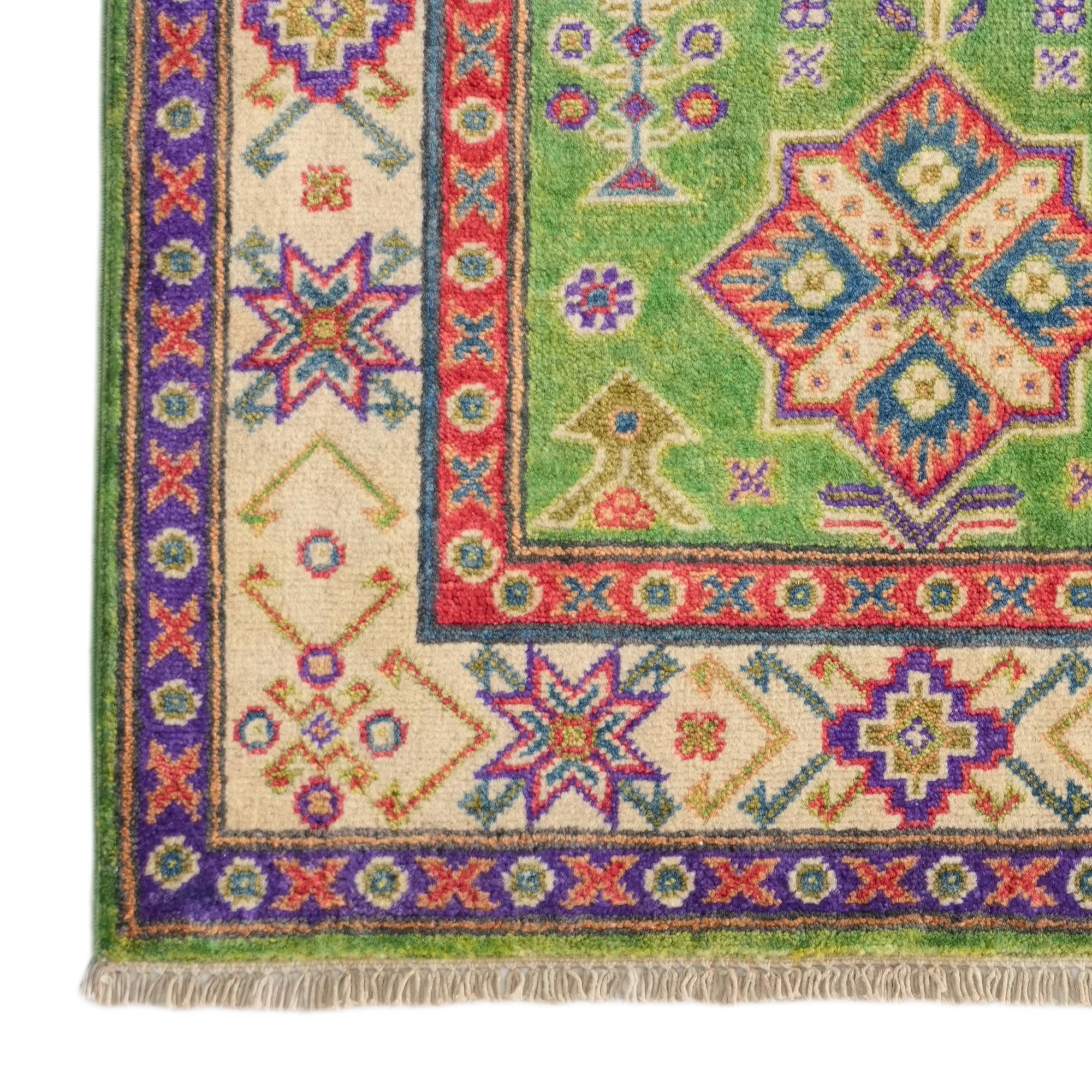 2' 7 x 4' 1 Hand Knotted Kazak Rug