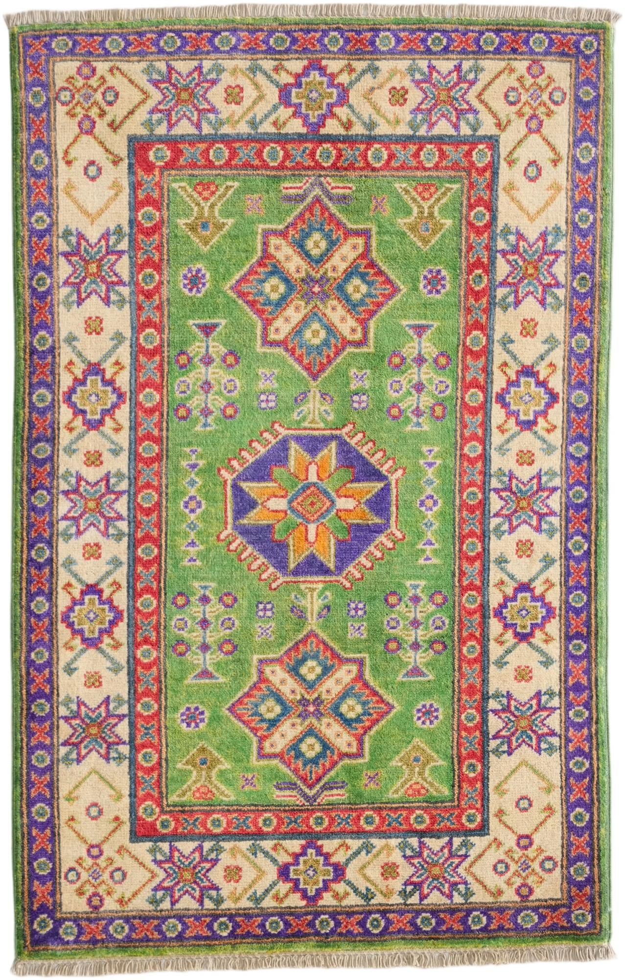 2' 7 x 4' 1 Hand Knotted Kazak Rug