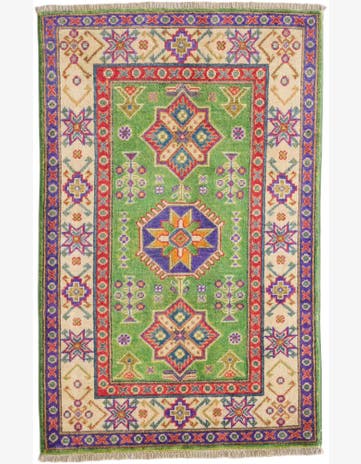 2' 7 x 4' 1 Hand Knotted Kazak Rug