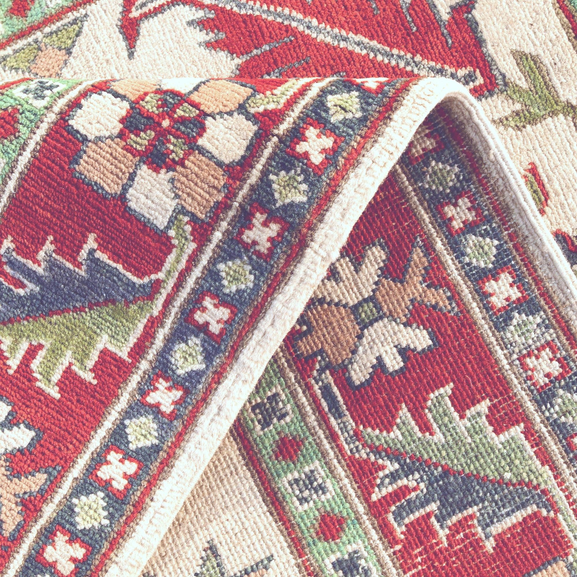 3' 4 x 5' 1 Hand Knotted Kazak Rug