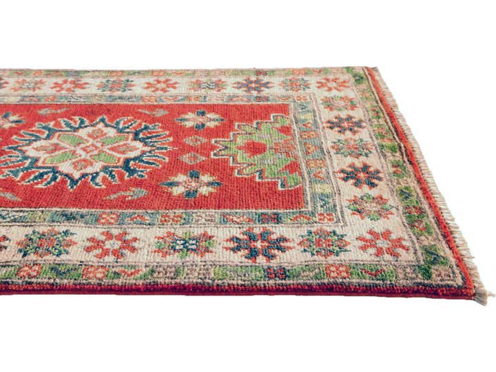 1' 11 x 3' Hand Knotted Kazak Rug