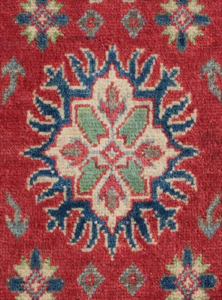 1' 11 x 3' Hand Knotted Kazak Rug