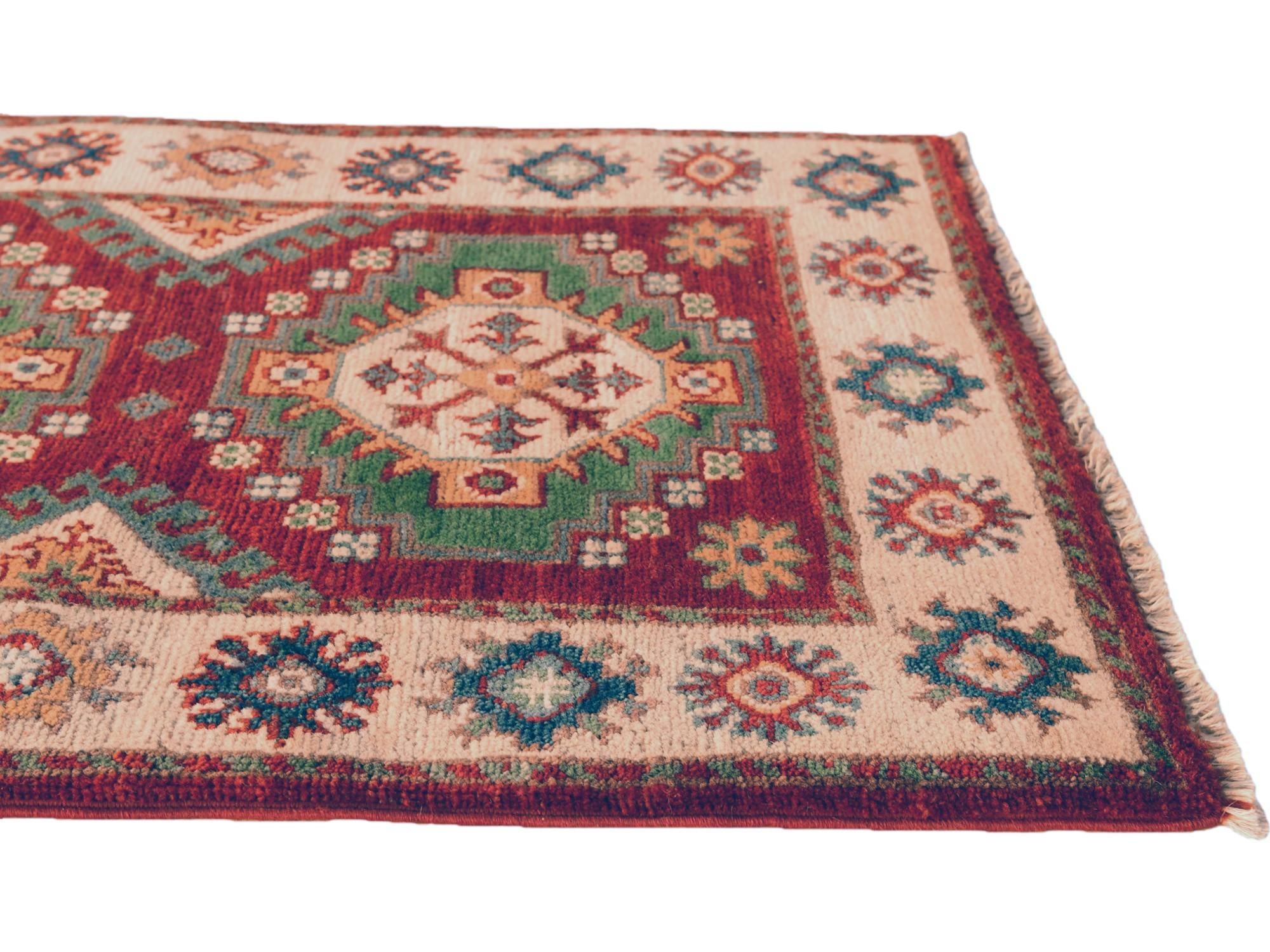 2' x 2' 9 Hand Knotted Kazak Rug
