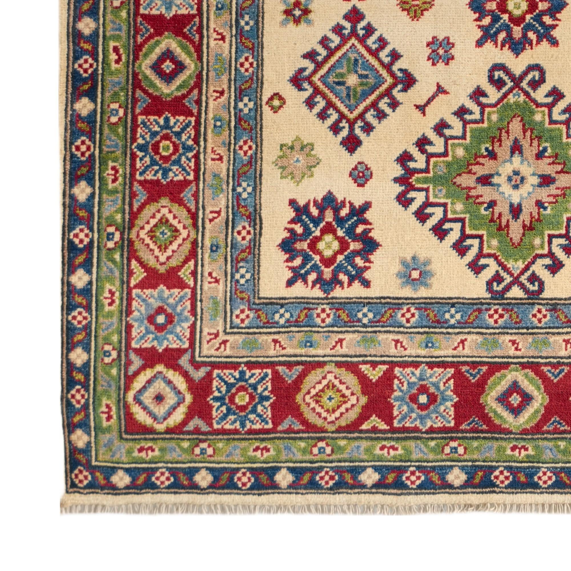 Detail image 7 of 12: 3' 11 x 6' 1 Hand Knotted Kazak Rug