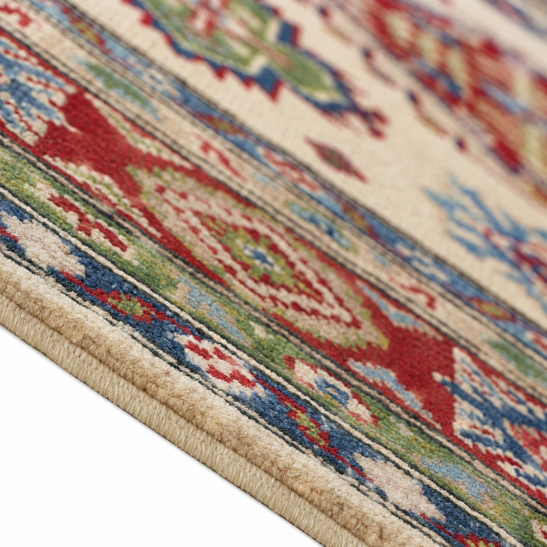 Detail image 8 of 12: 3' 11 x 6' 1 Hand Knotted Kazak Rug