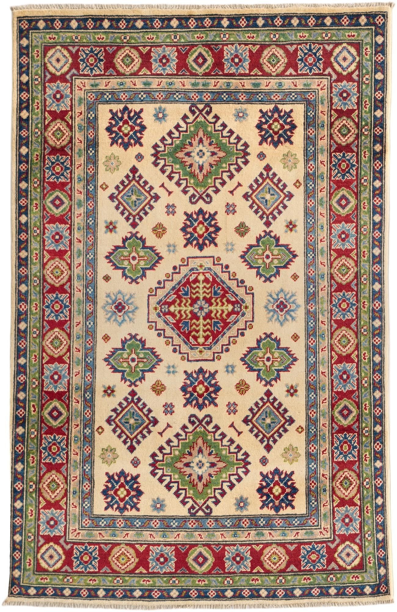 Detail image 2 of 12: 3' 11 x 6' 1 Hand Knotted Kazak Rug