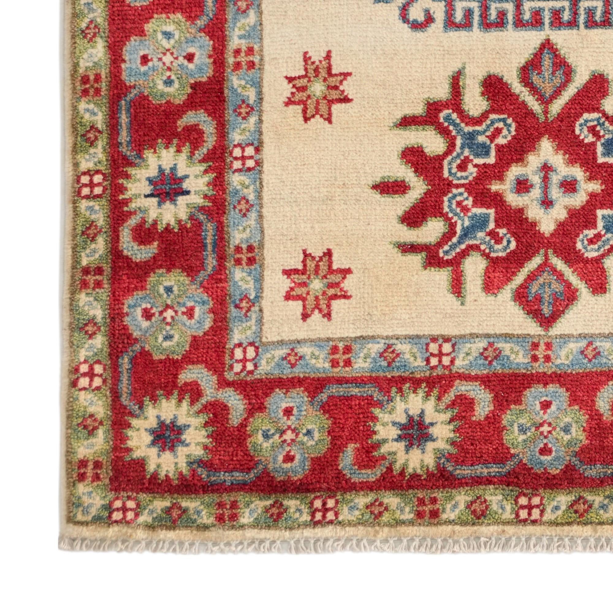 80cm x 120cm Handgeknüpft Kazak Teppich