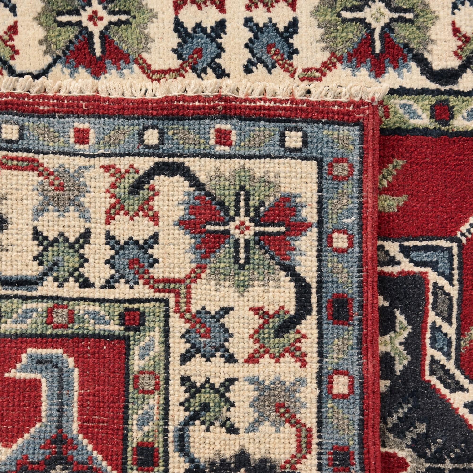 2' 8 x 3' 10 Hand Knotted Kazak Rug