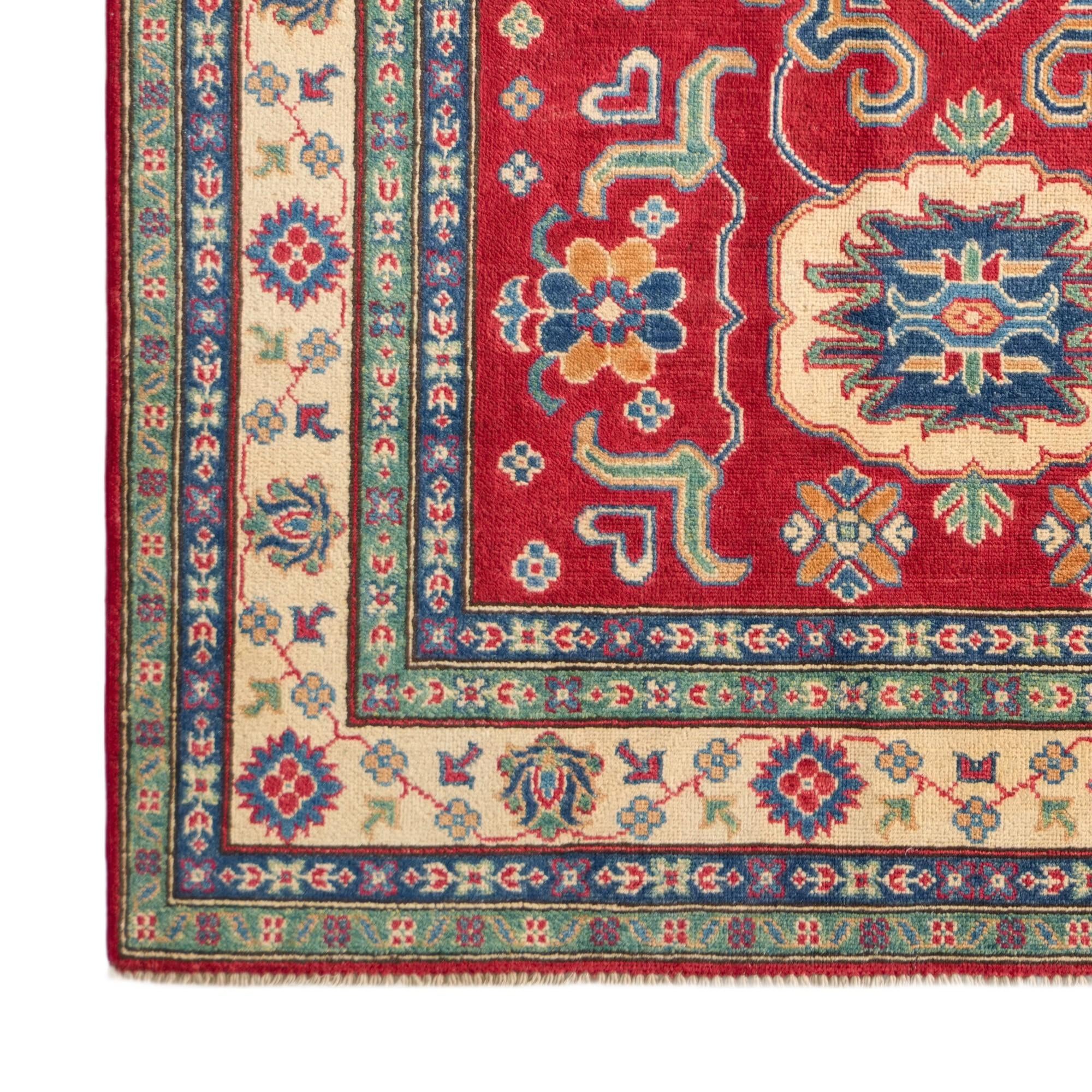 Detail image 7 of 10: 4' 11 x 6' 7 Hand Knotted Kazak Rug