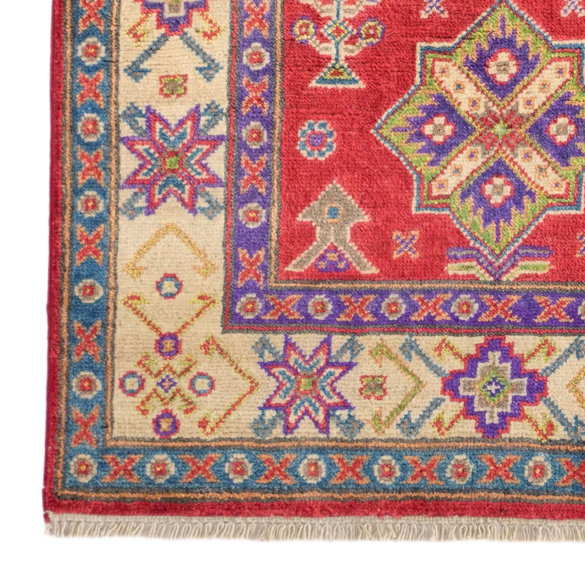 2' 8 x 4' 4 Hand Knotted Kazak Rug