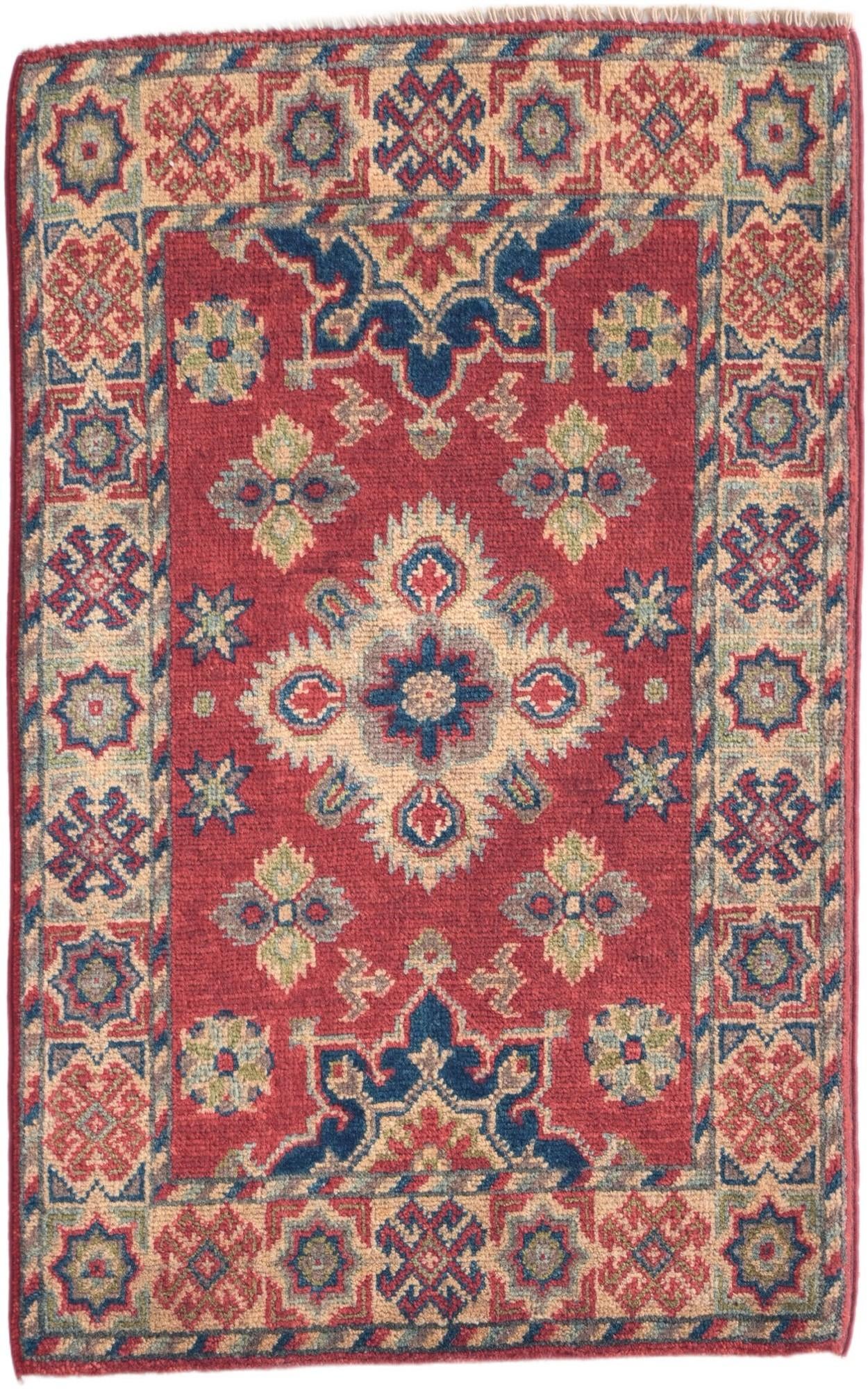 1' 11 x 3' 1 Hand Knotted Kazak Rug