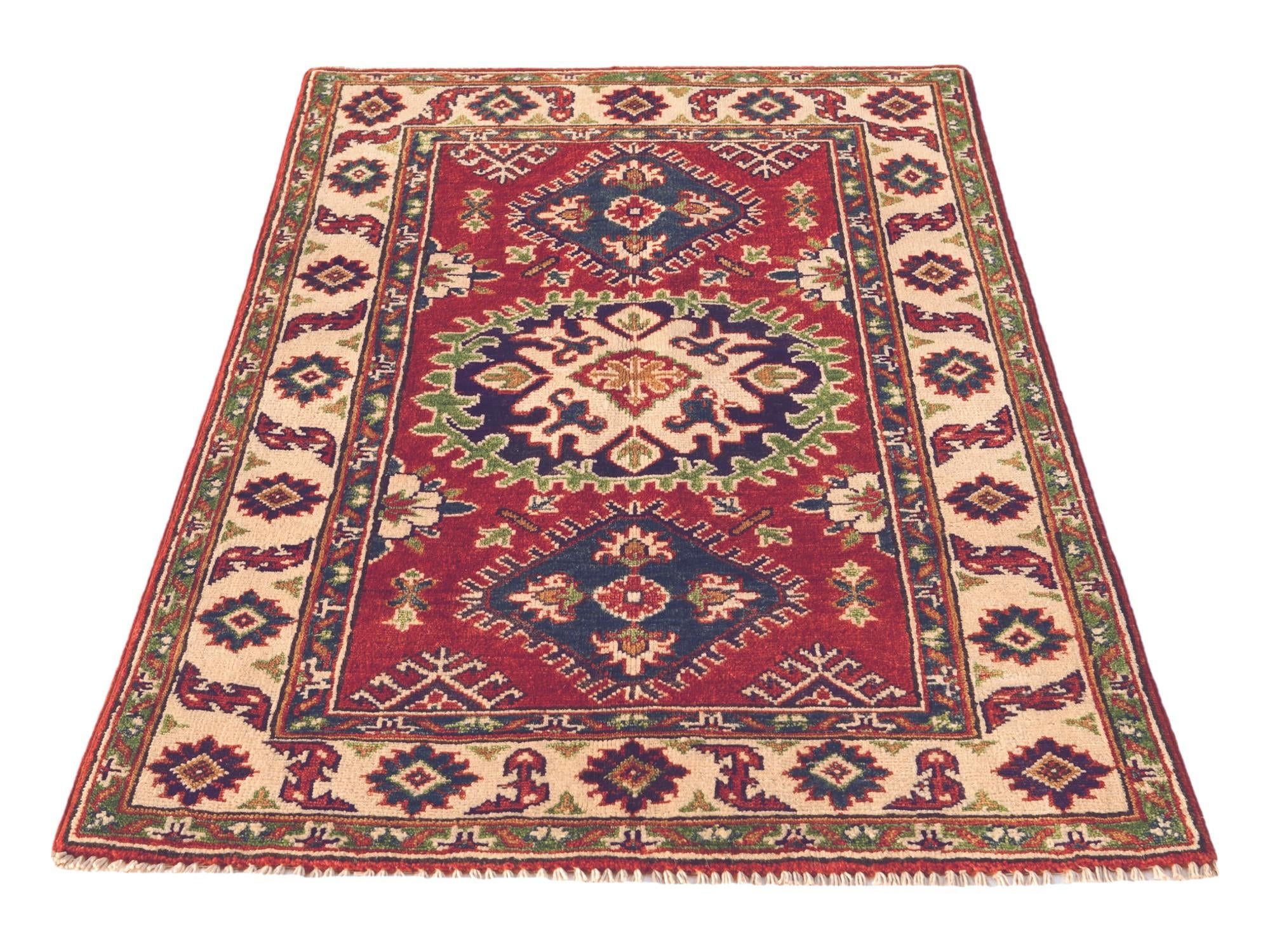 2' 9 x 4' 2 Hand Knotted Kazak Rug