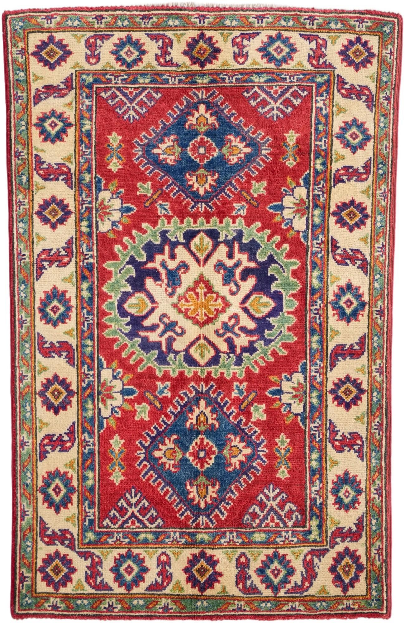 2' 9 x 4' 2 Hand Knotted Kazak Rug