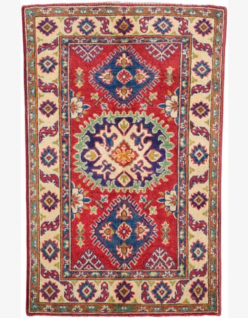 2' 9 x 4' 2 Hand Knotted Kazak Rug