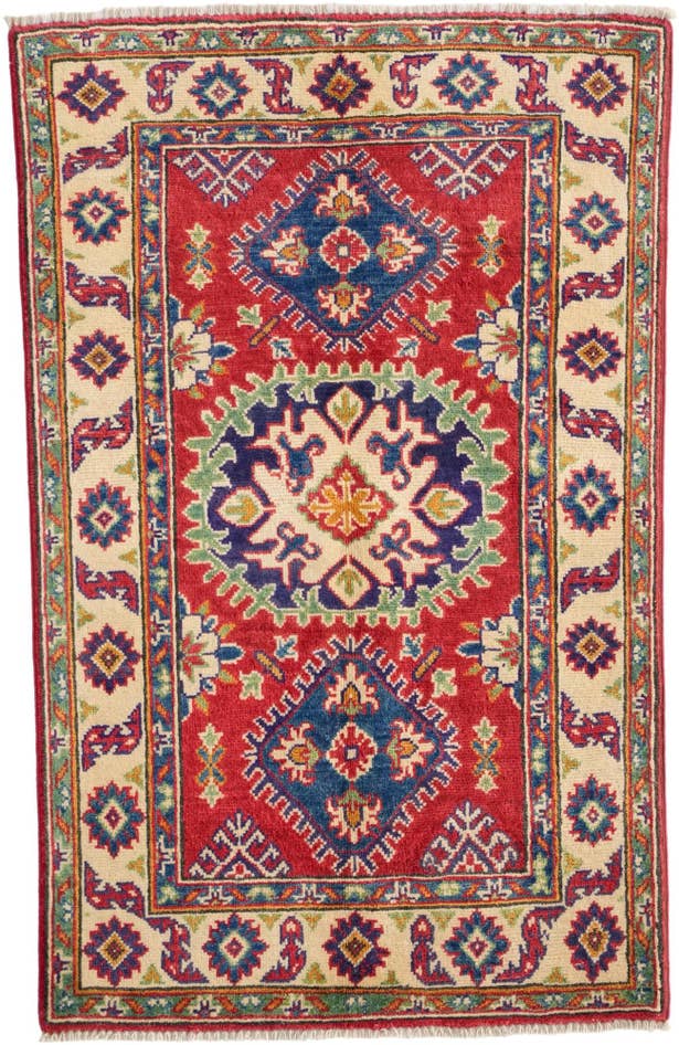 Detail image of 85cm x 130cm Hand Knotted Kazak Rug