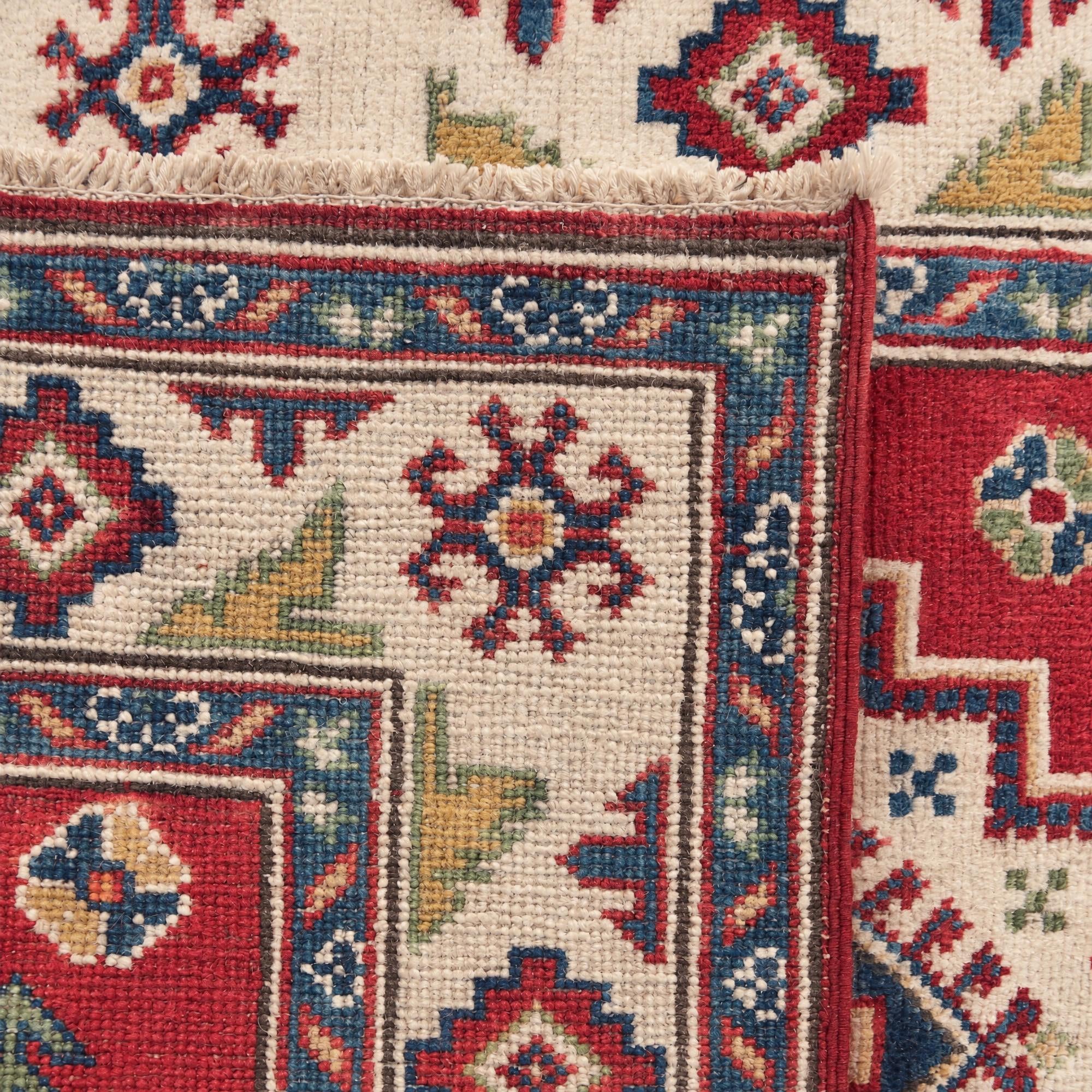85cm x 130cm Hand Knotted Kazak Rug