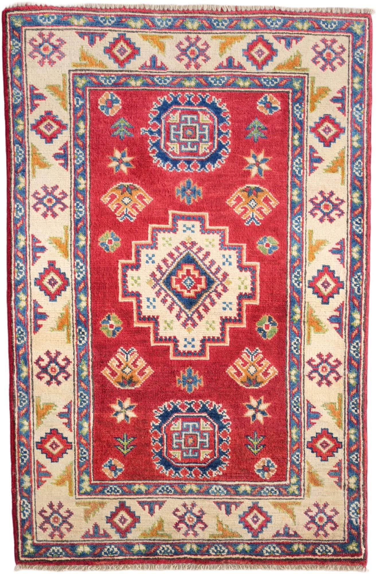 2' 9 x 4' 2 Hand Knotted Kazak Rug