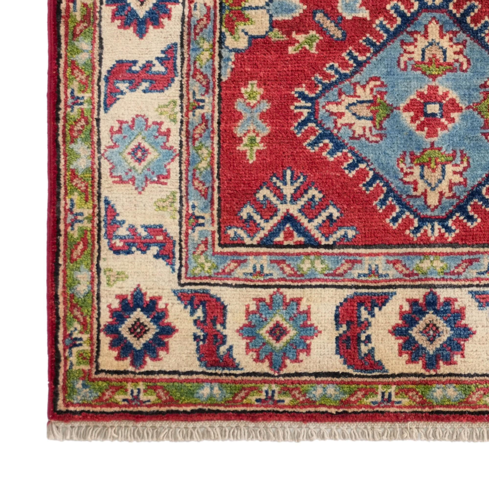 80cm x 125cm Hand Knotted Kazak Rug