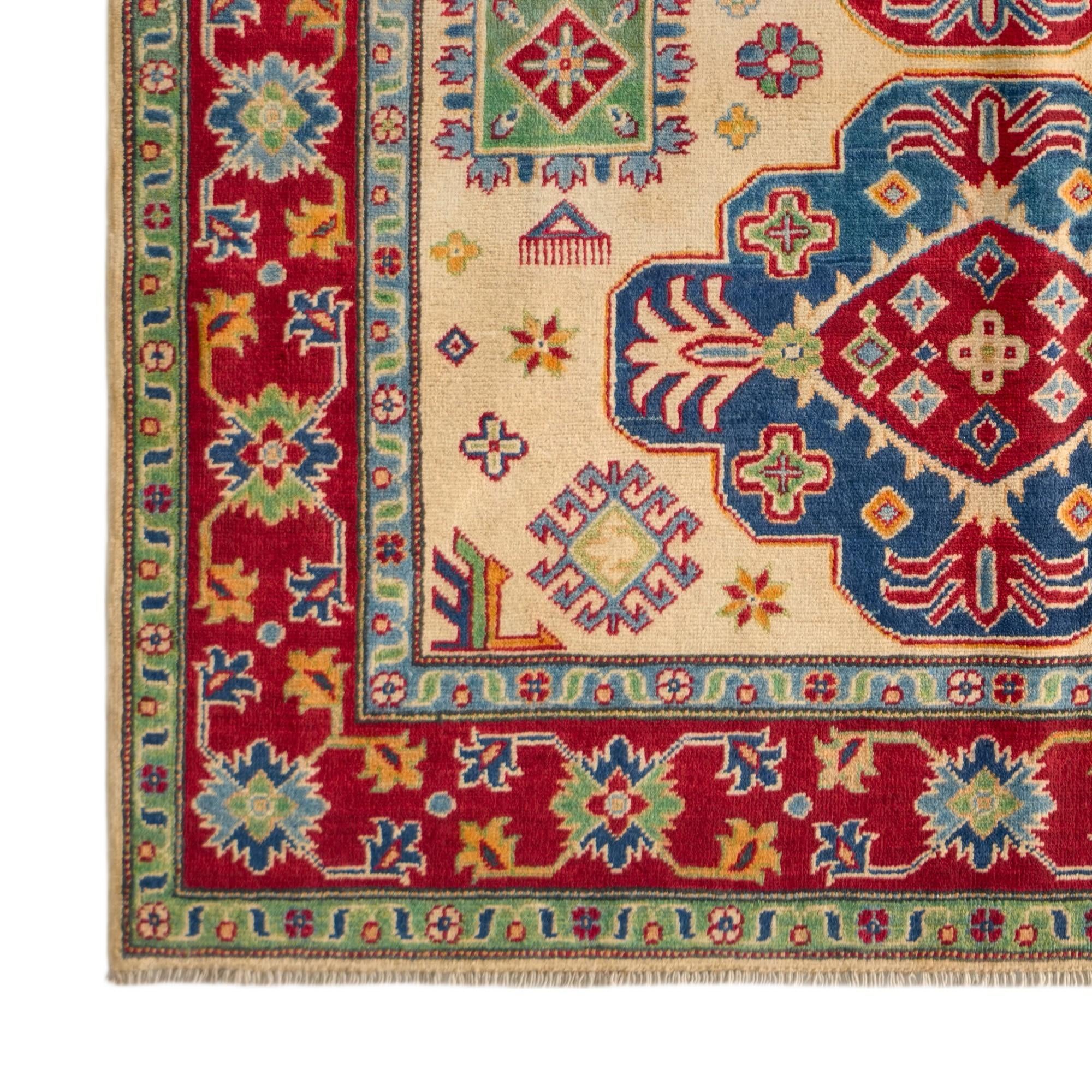 Detail image 7 of 10: 5' 1 x 6' 10 Hand Knotted Kazak Rug