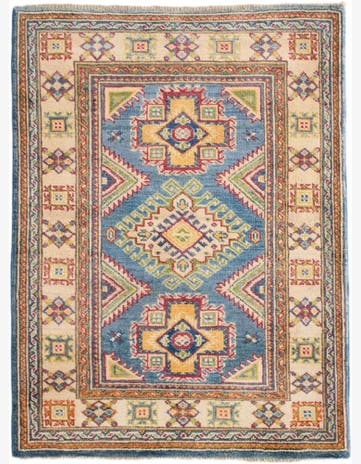 2' 9 x 3' 9 Hand Knotted Kazak Rug