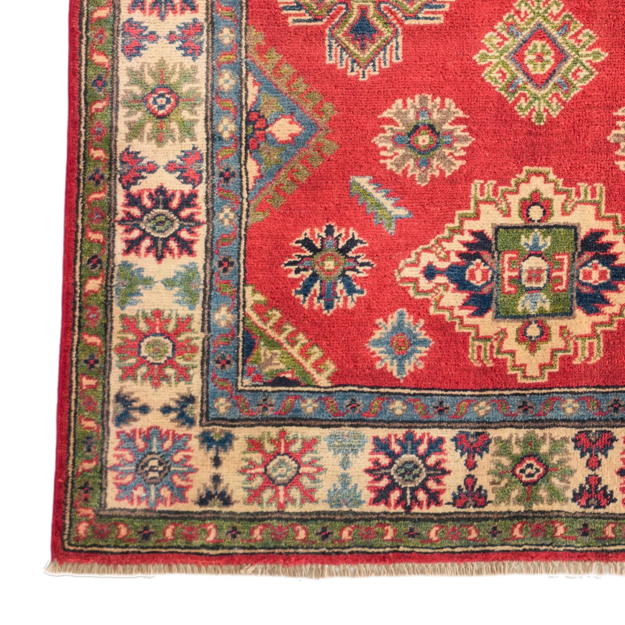 3' 11 x 6' Hand Knotted Kazak Rug