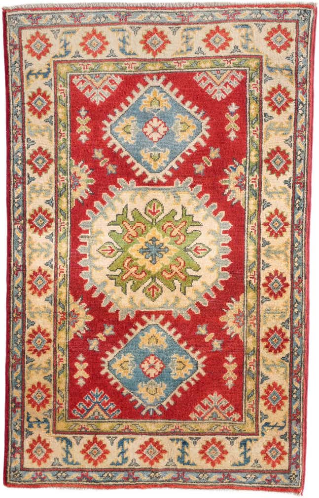 2' 7 x 4' 1 Hand Knotted Kazak Rug