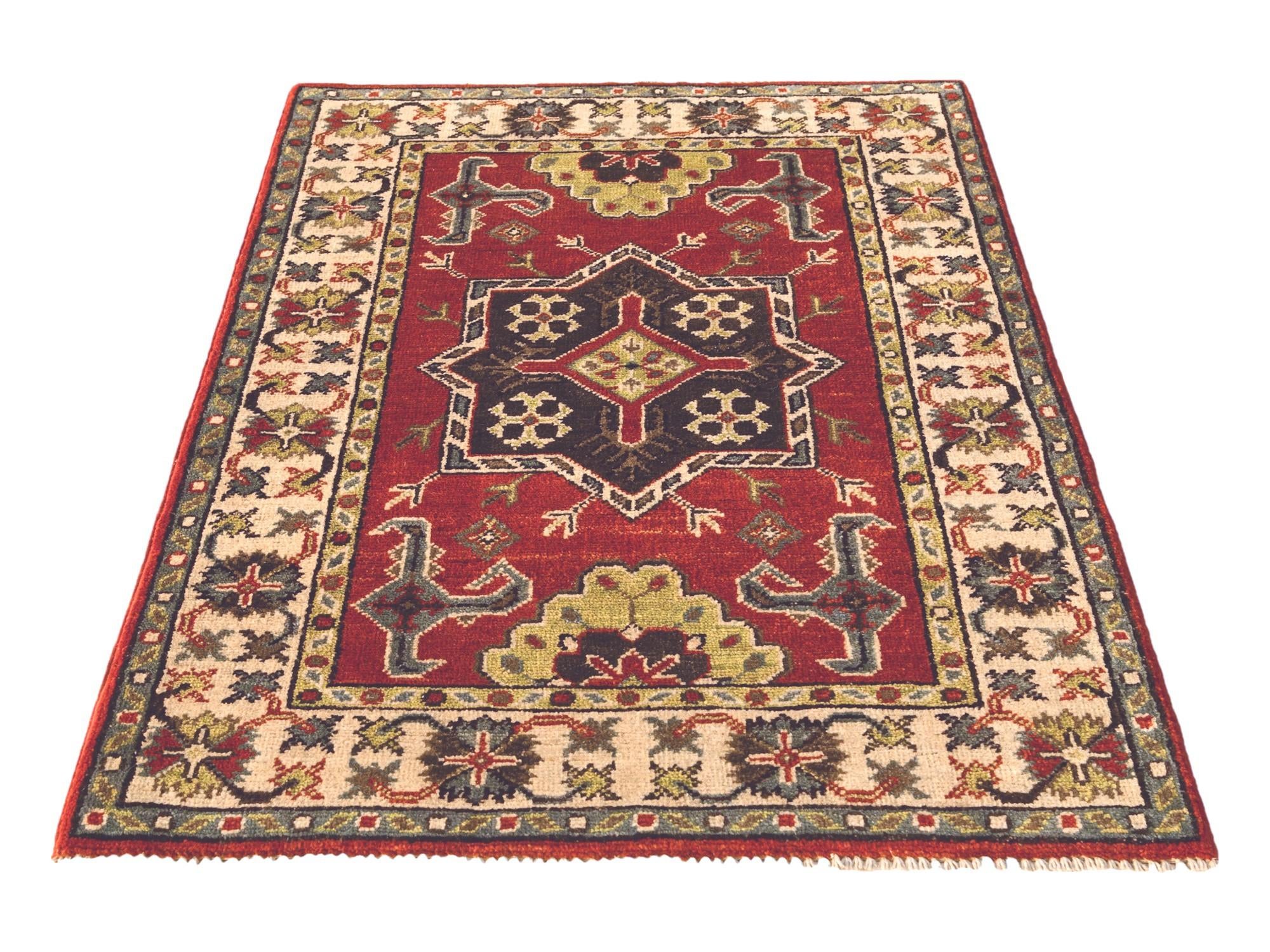 2' 10 x 3' 11 Hand Knotted Kazak Rug