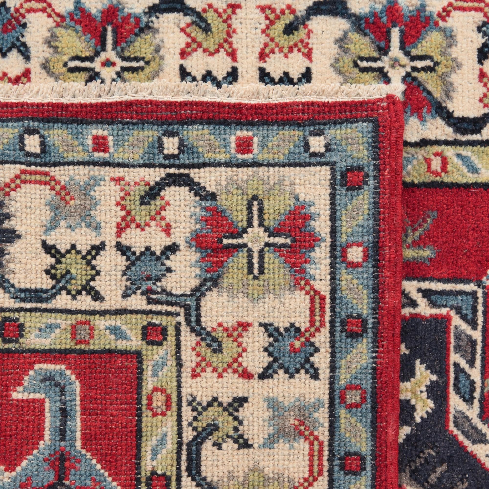 85cm x 120cm Hand Knotted Kazak Rug