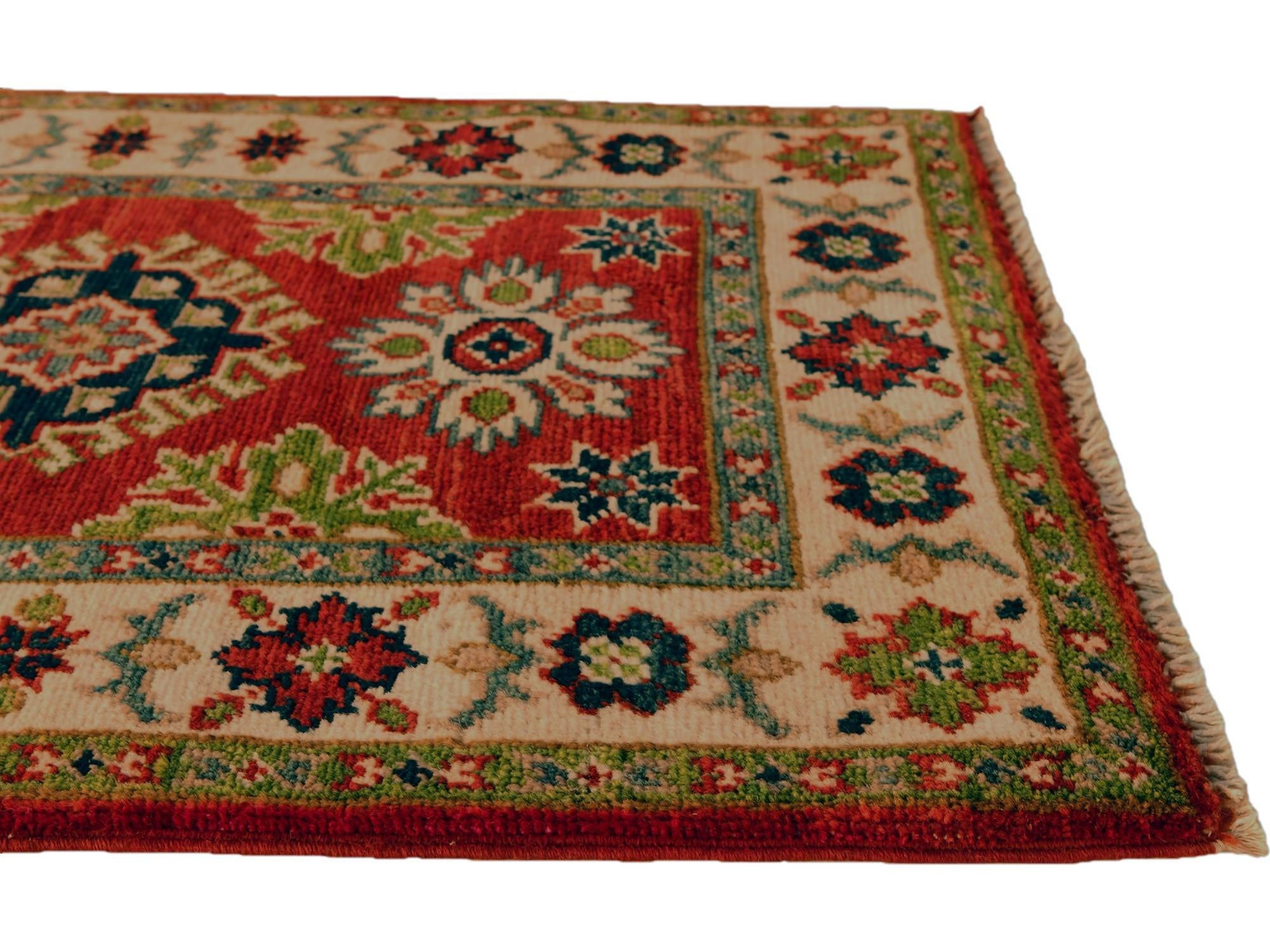 1' 10 x 2' 9 Hand Knotted Kazak Rug